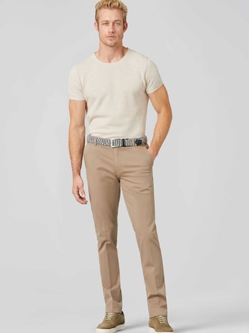 MEYER Slim fit Chino Pants 'Oslo' in Brown