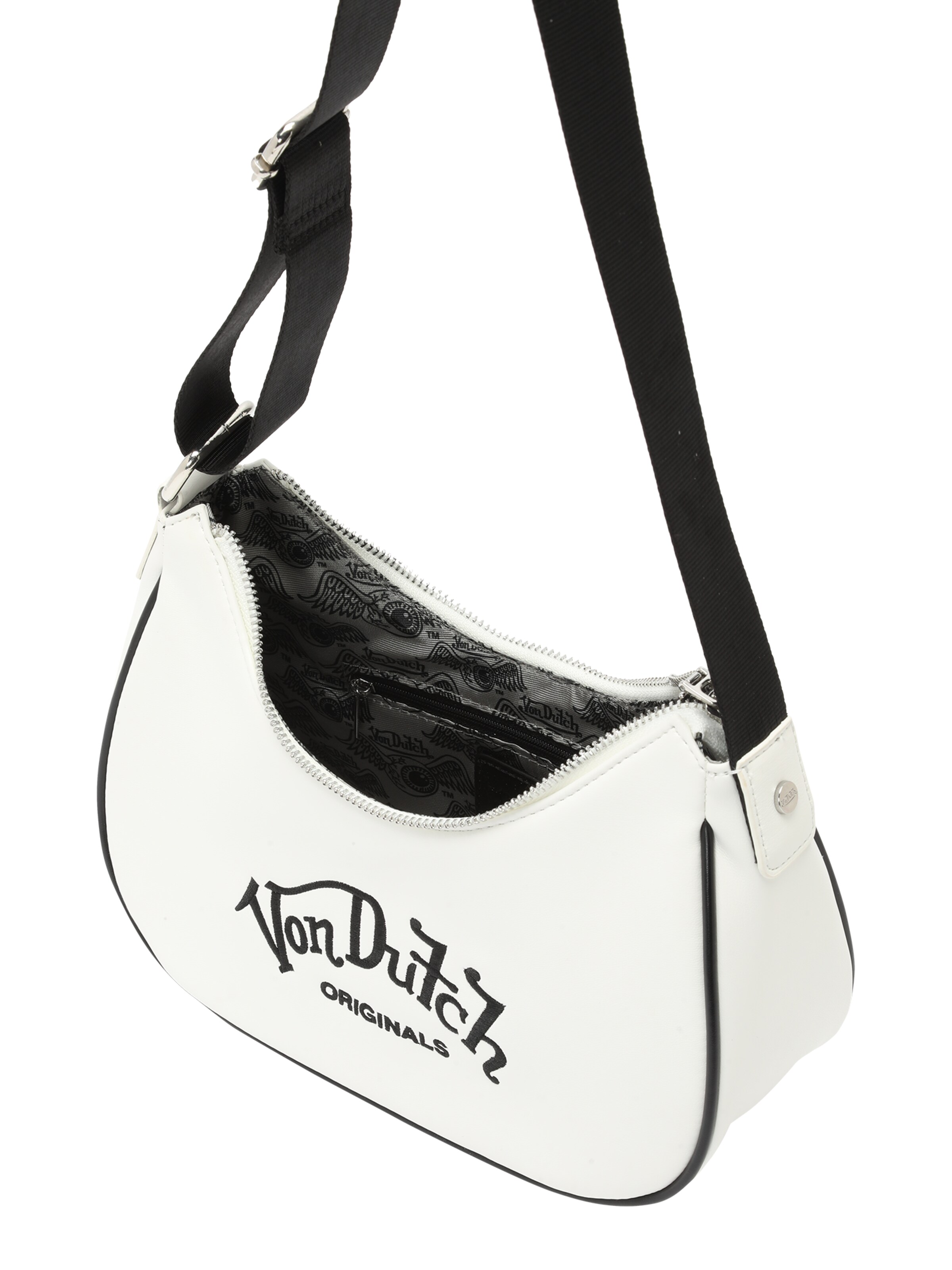 Borsa a spalla 'Amy' di Von Dutch Originals in bianco