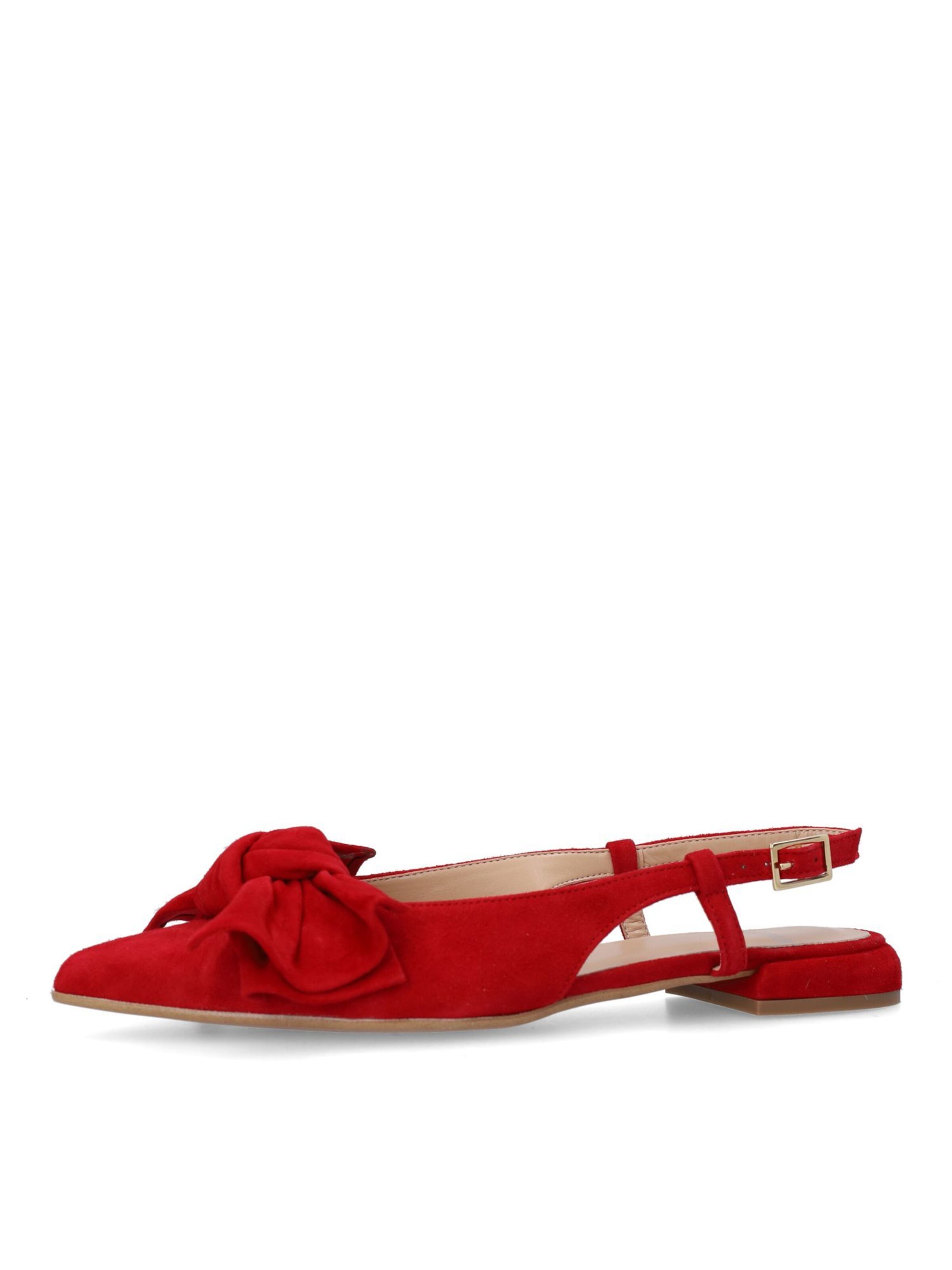 MANFIELD Slipper in Rot: Vorderseite