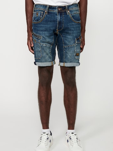 KOROSHI Regular Jeans in Blauw: voorkant