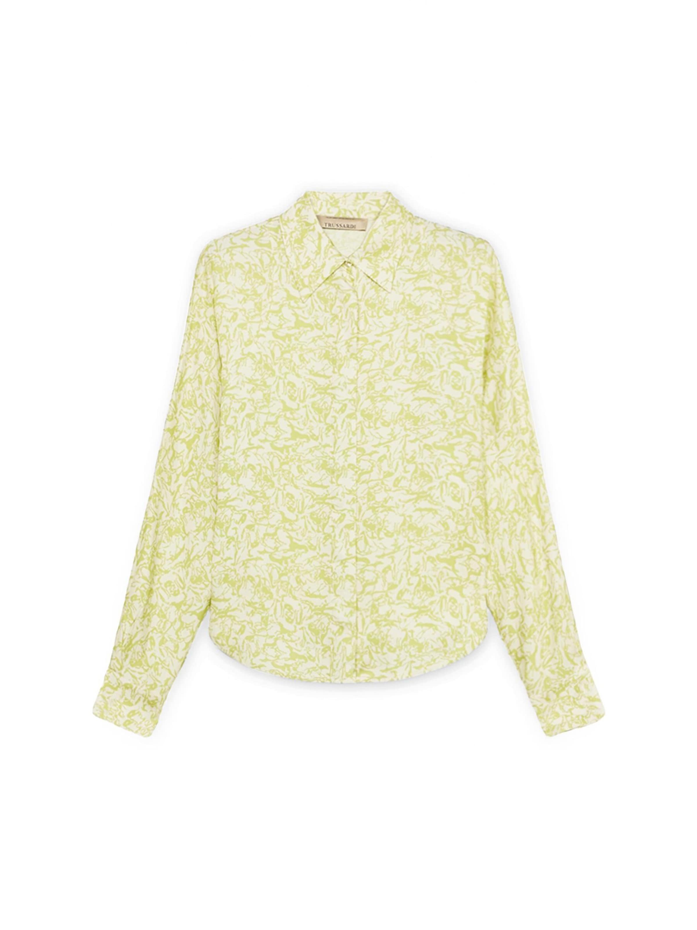 Trussardi - Blusa en verde: frente