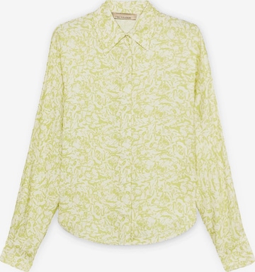 Trussardi - Blusa en verde: frente