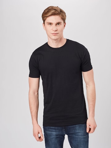 Denim Project Shirt in Black: front