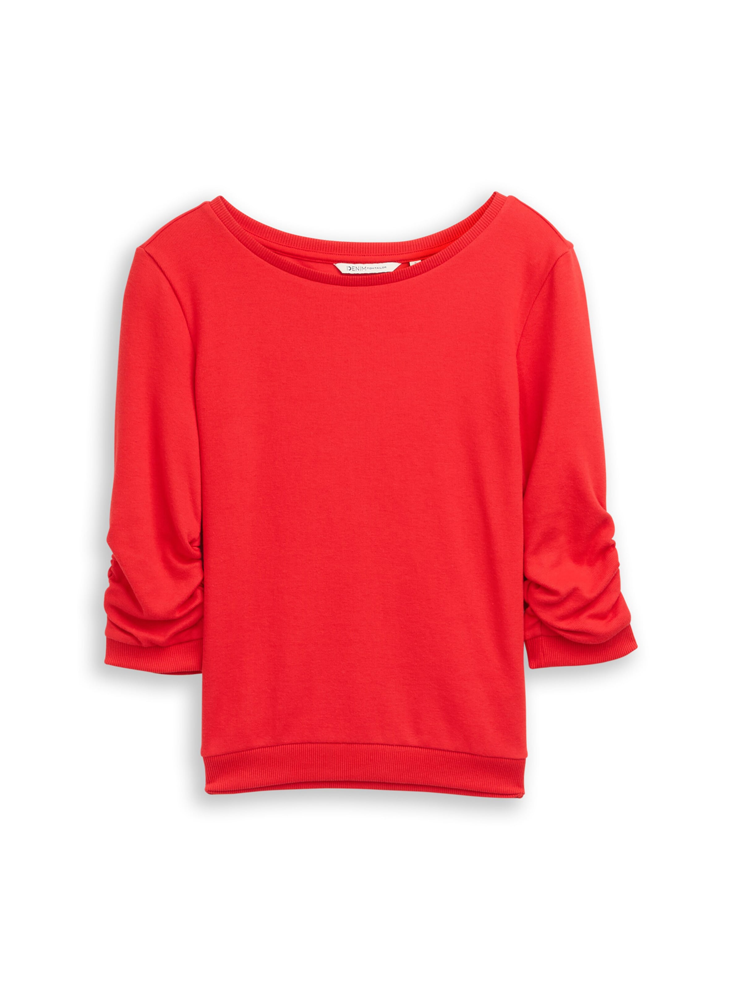 TOM TAILOR DENIM Sweatshirt in Rot: Vorderseite