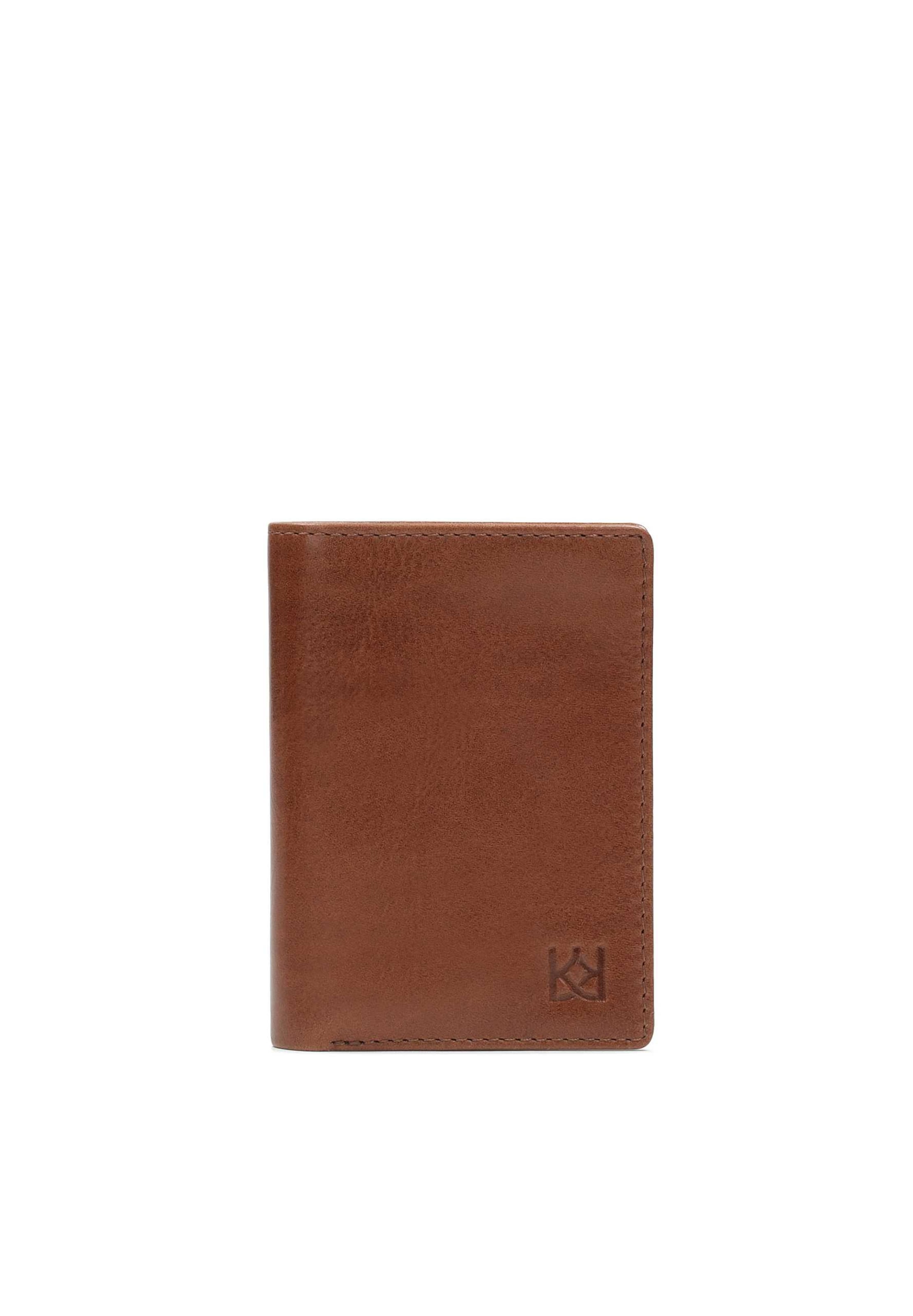 Kazar Wallet in Brown: front
