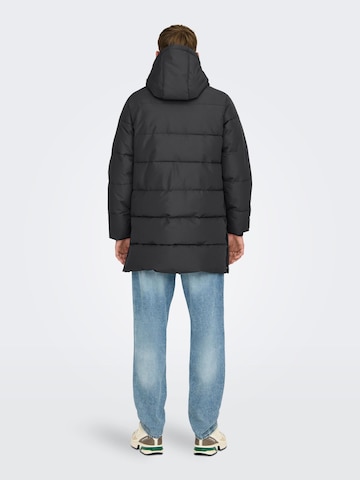 Manteau mi-saison 'Carl' Only & Sons en gris