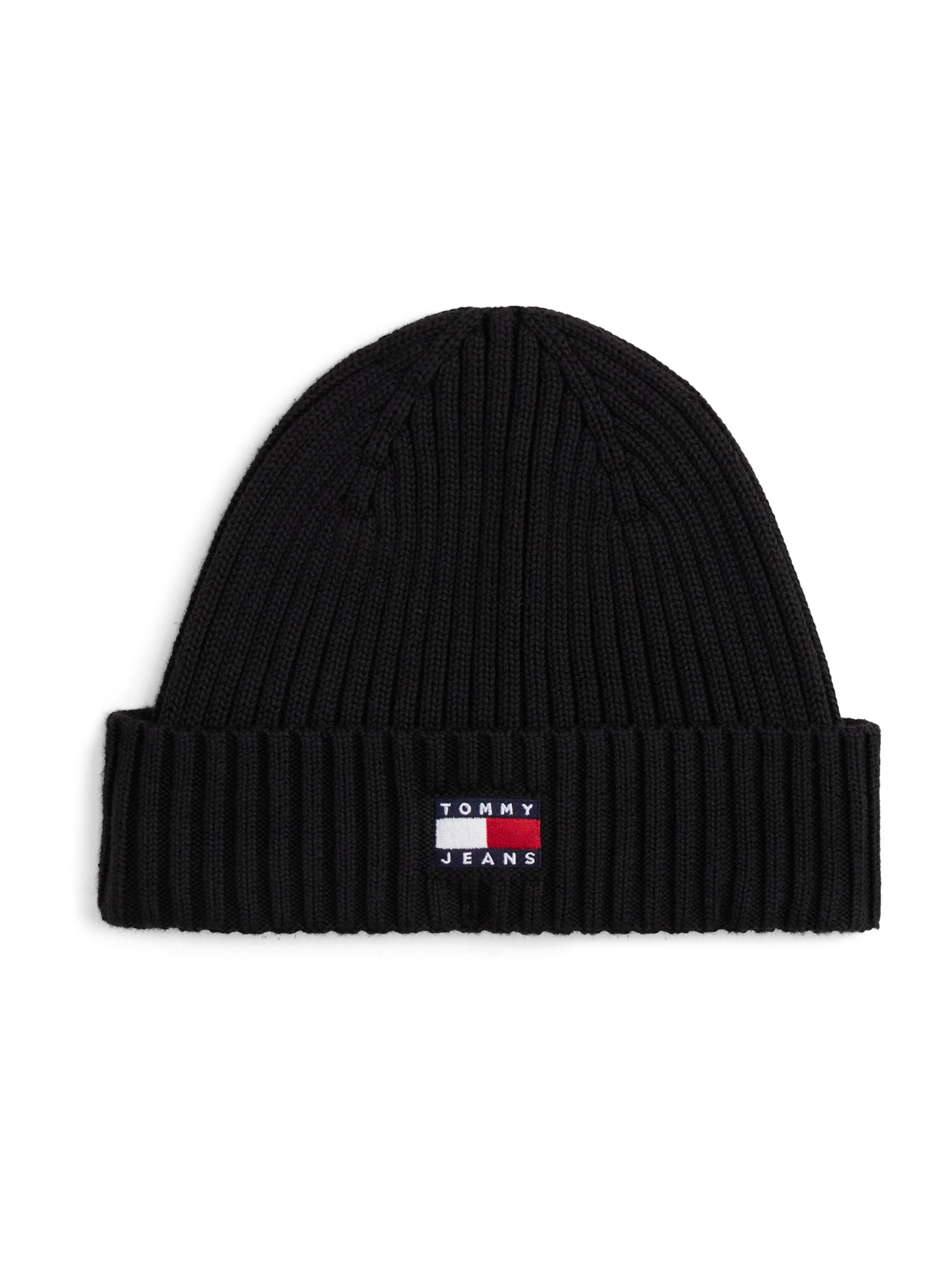 Tommy Jeans Beanie &#x27;HERITAGE&#x27; in Black: front