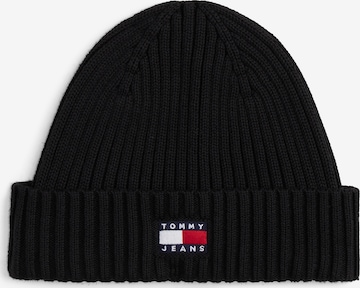 Tommy Jeans Шапка 'HERITAGE' в черно: отпред