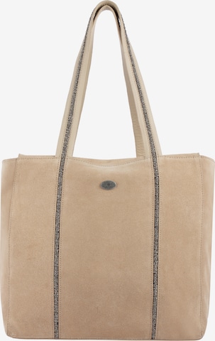 DreiMaster Vintage Shopper in Beige: front