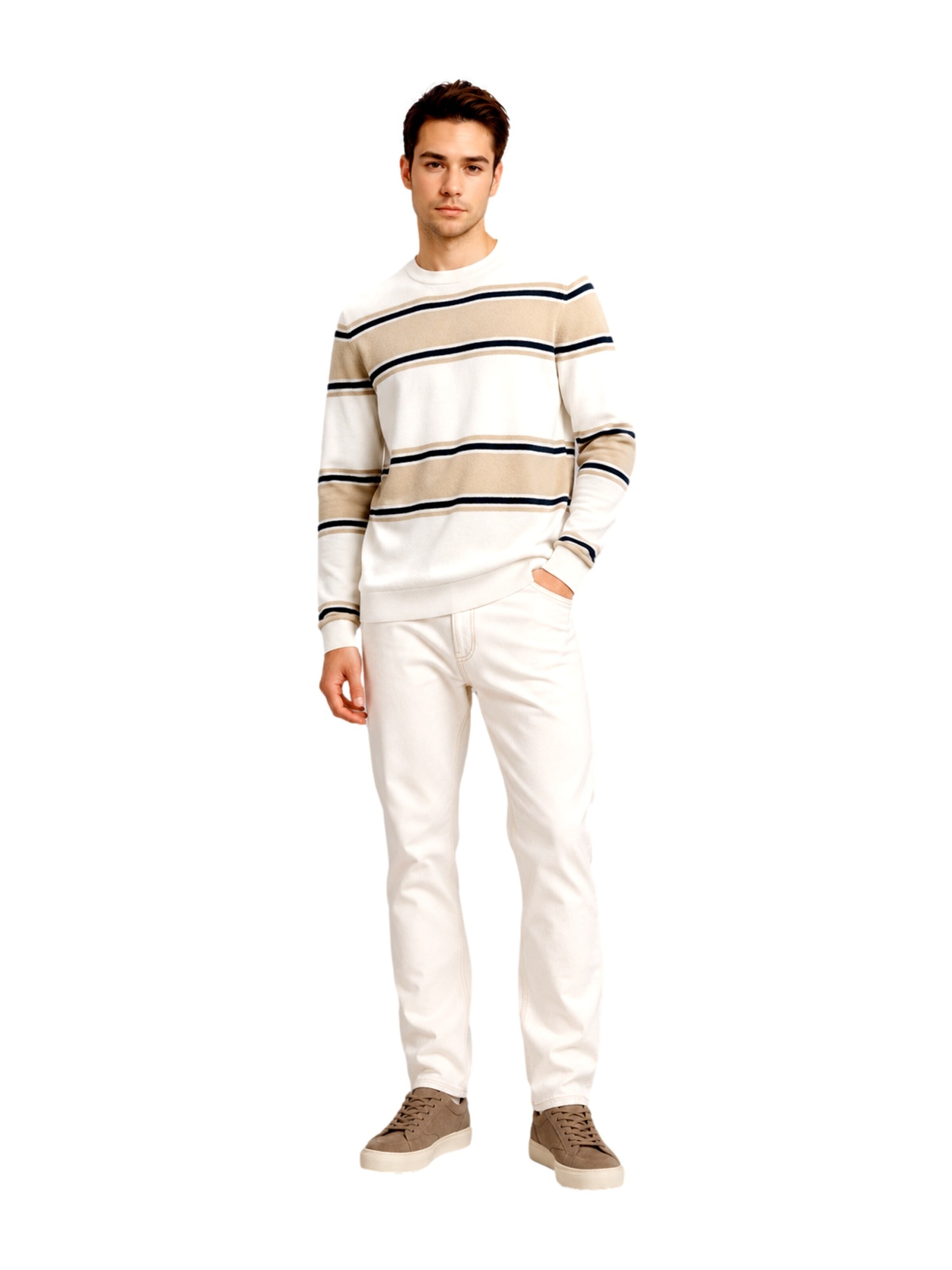 Only & Sons - Pullover 'ONSRex' em bege