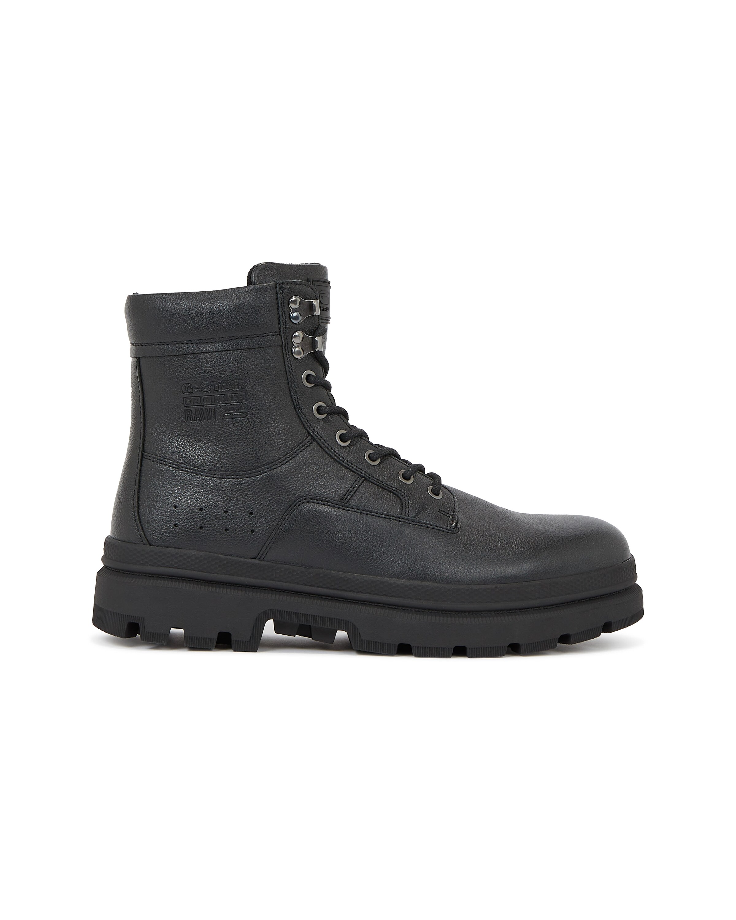 G-STAR Boot - 'Arron High Leather Boots' in Schwarz