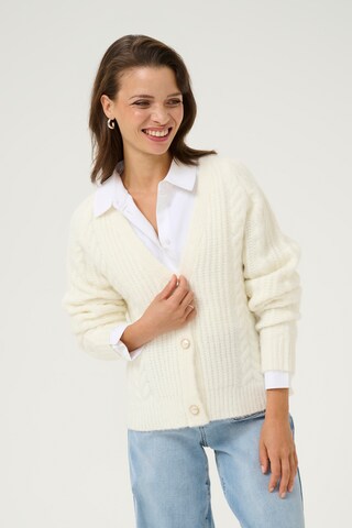 Kaffe Cardigan 'Smila' i hvid: forside