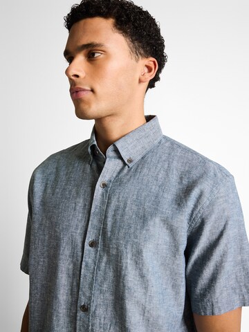 Regular fit Cămașă de la TOM TAILOR DENIM pe albastru