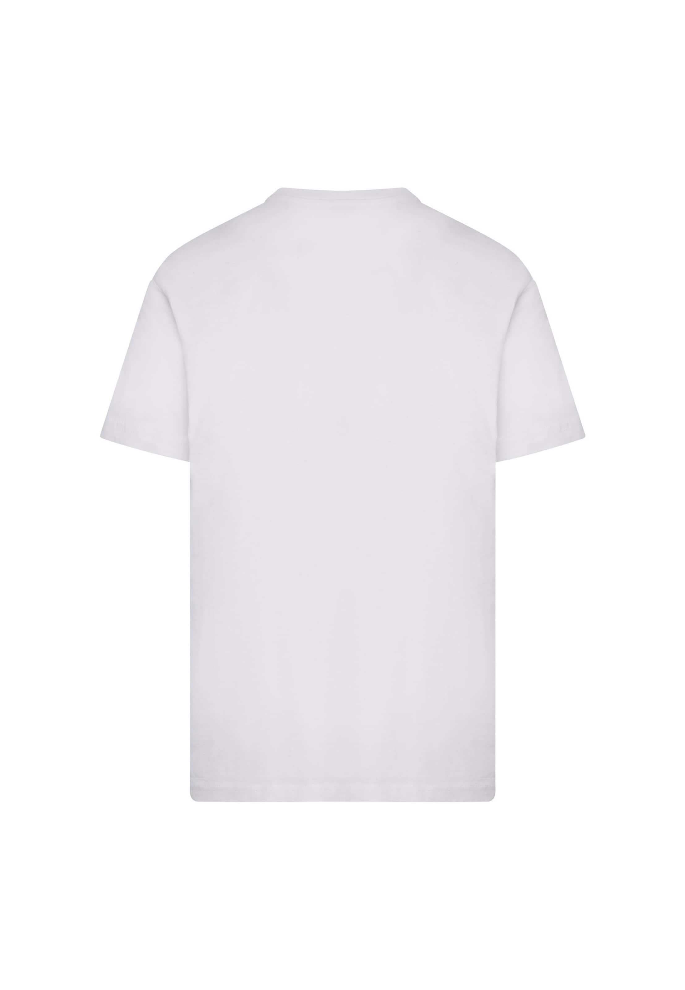 Maglietta 'Faith Meets Strength' di Mister Tee in bianco