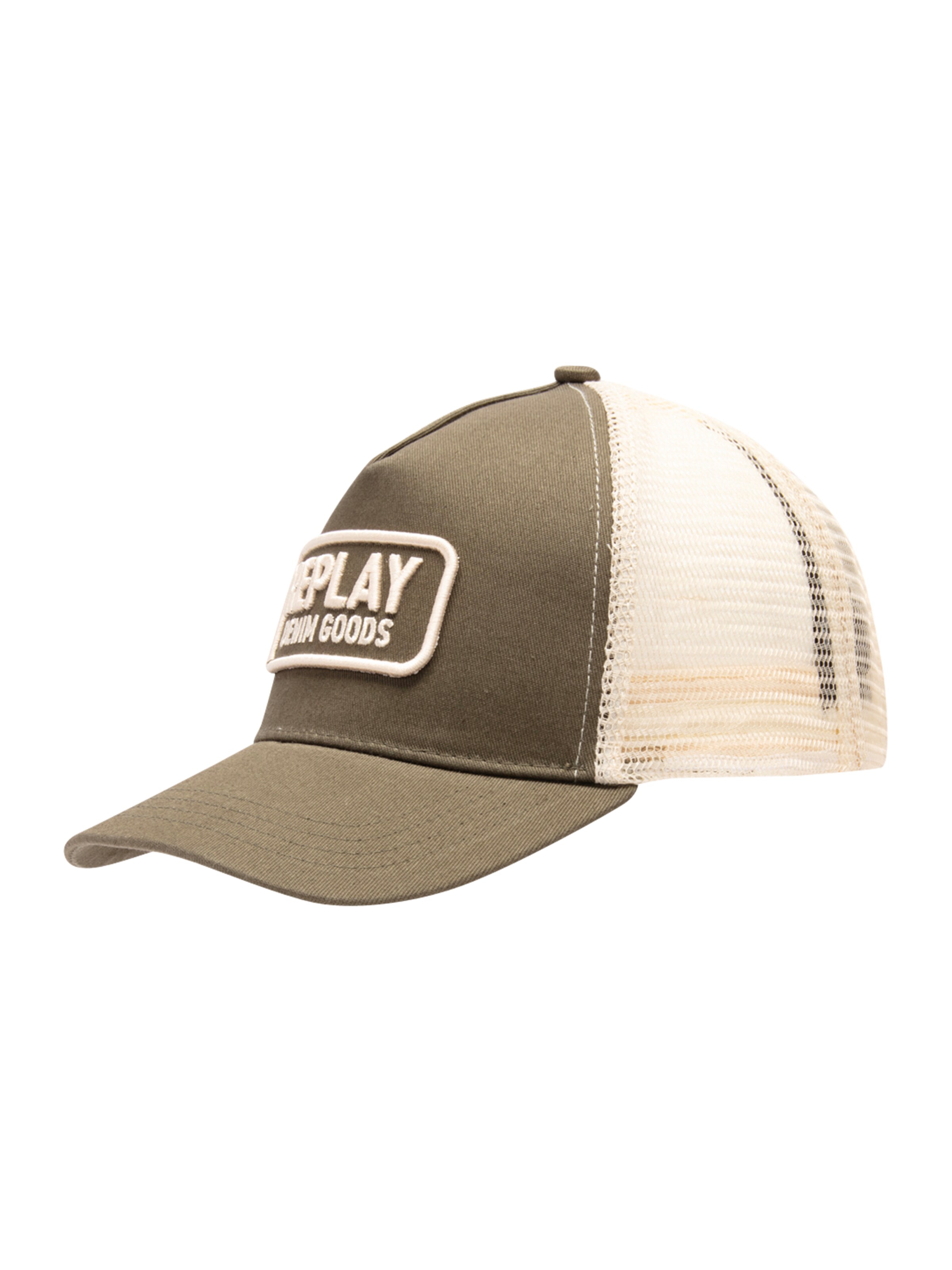 REPLAY Шапка с козирка в зелено: отпред