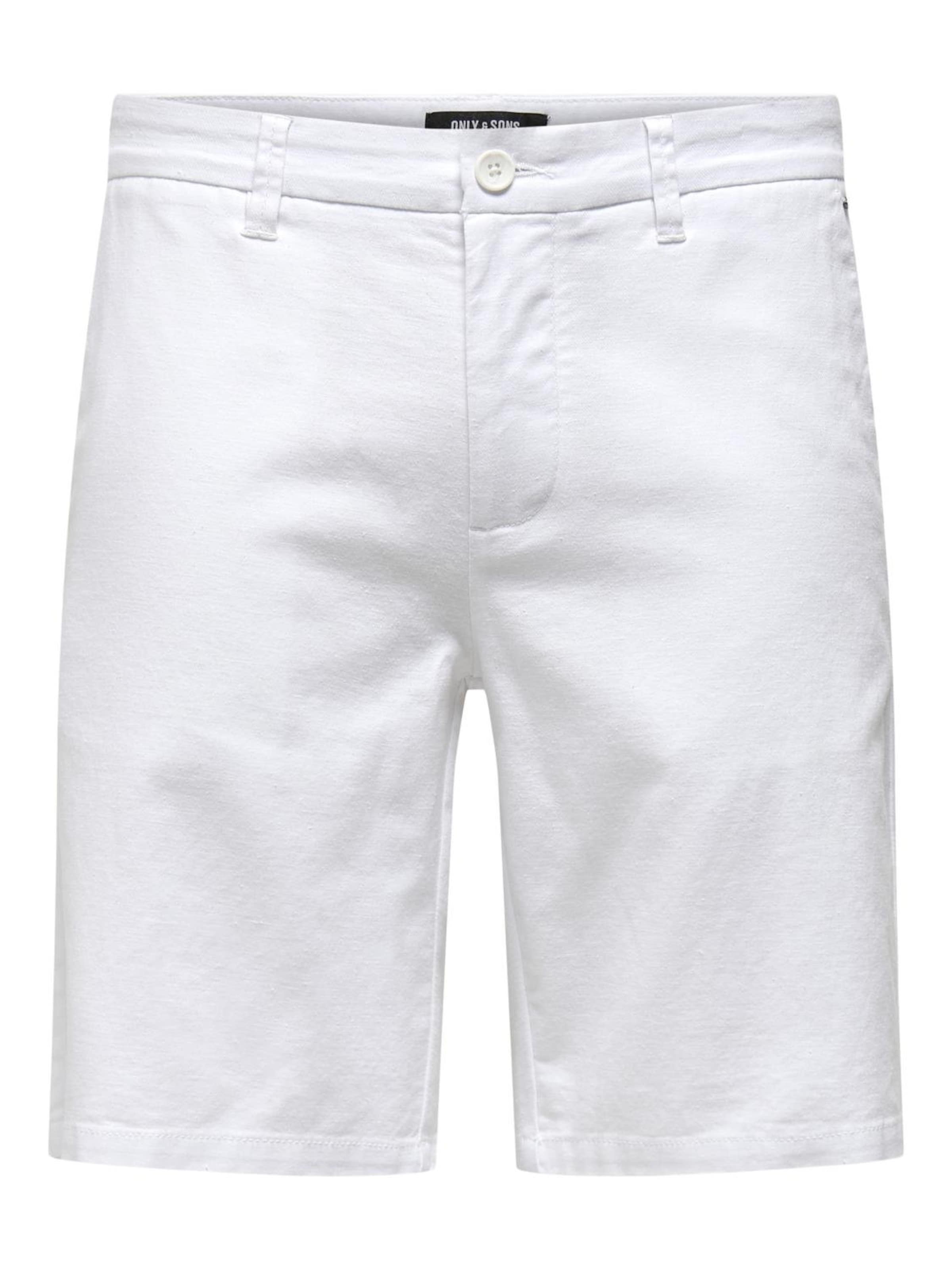 balta Only & Sons „Chino“ stiliaus kelnės 'Mark': priekis