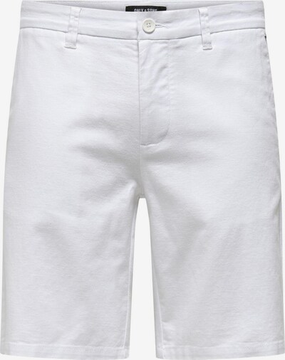 Only & Sons Pantalon chino 'Mark' en blanc, Vue avec produit