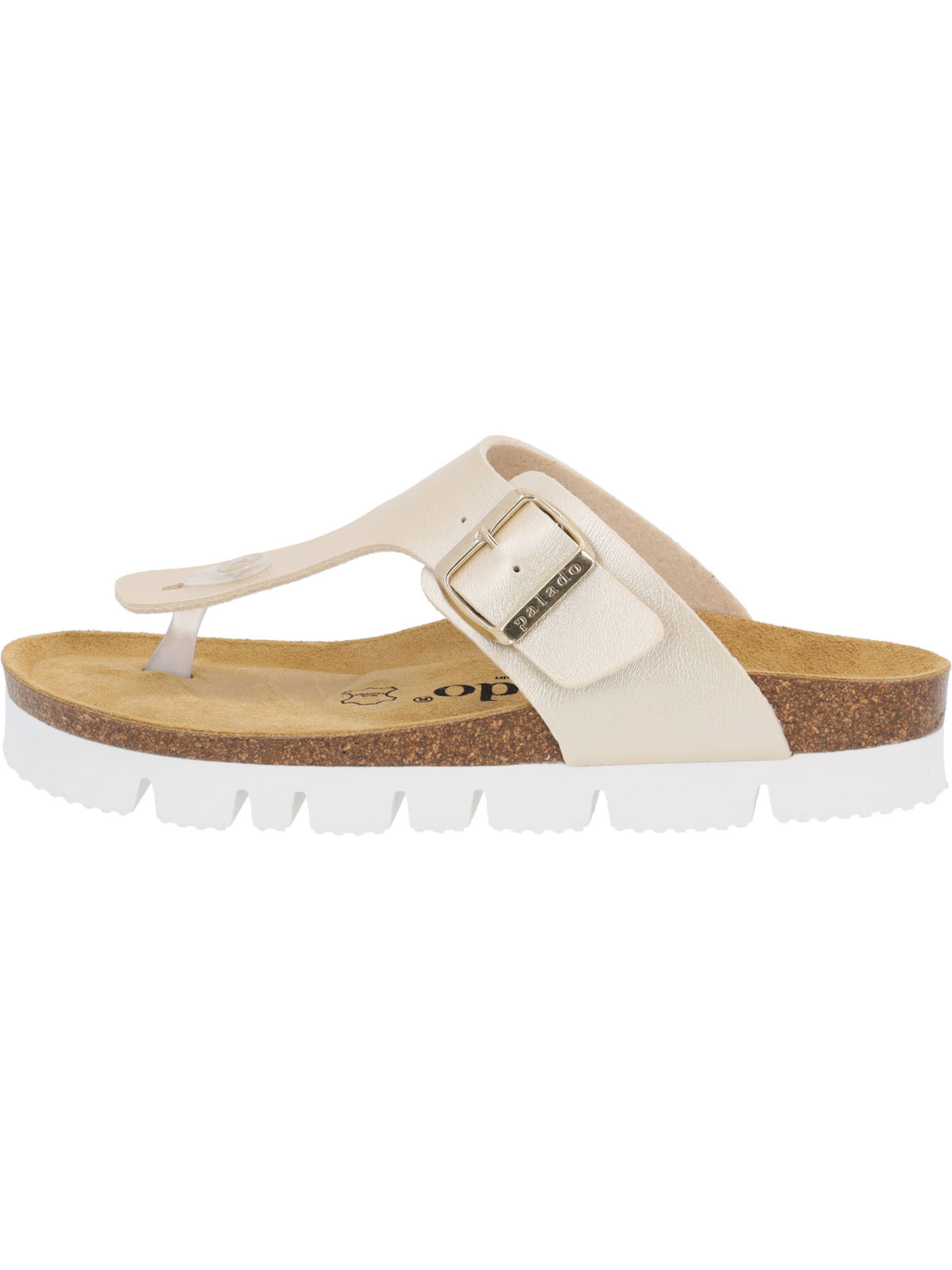 Palado Босоножки через палец 'Kos' в Бежевый: спереди