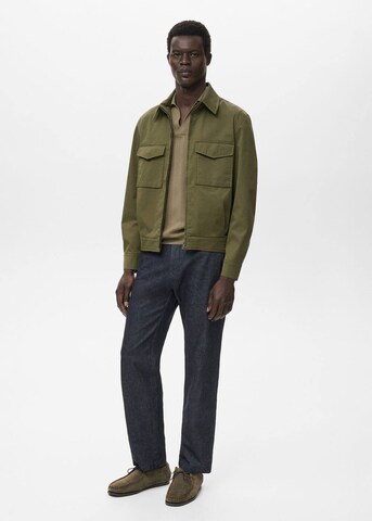 MANGO MAN Between-Season Jacket 'Curano' in Green