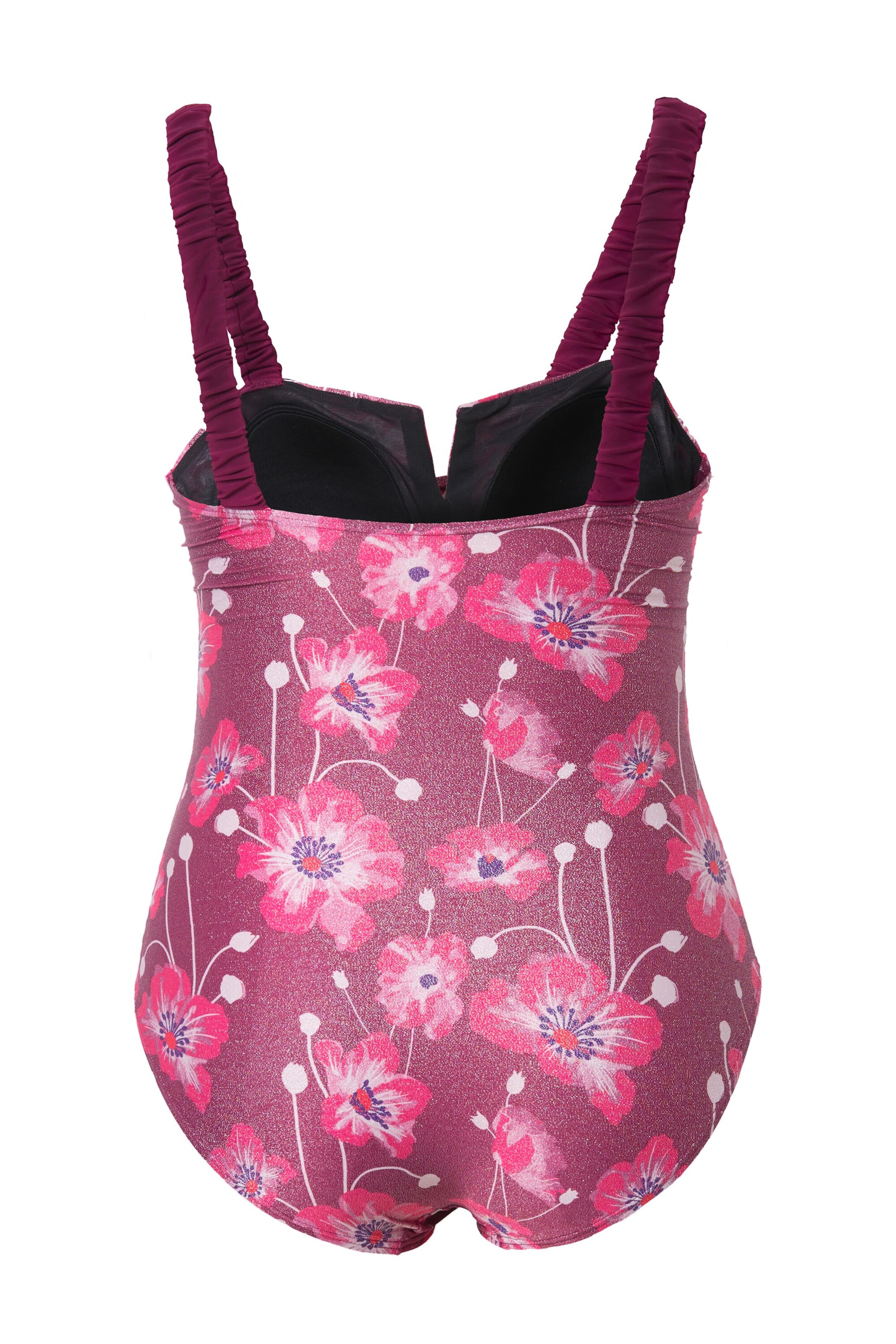 Ulla Popken Badeanzug in Pink