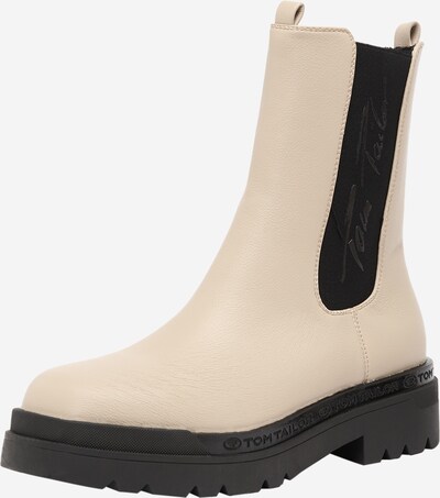 TOM TAILOR Chelsea Boots in beige / schwarz, Produktansicht