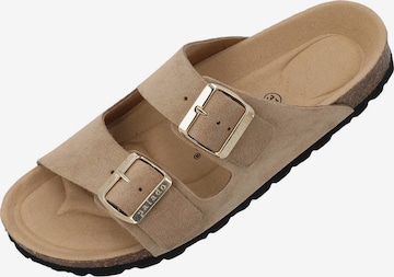 Palado Pantolette 'Korfu' in Beige: Vorderseite