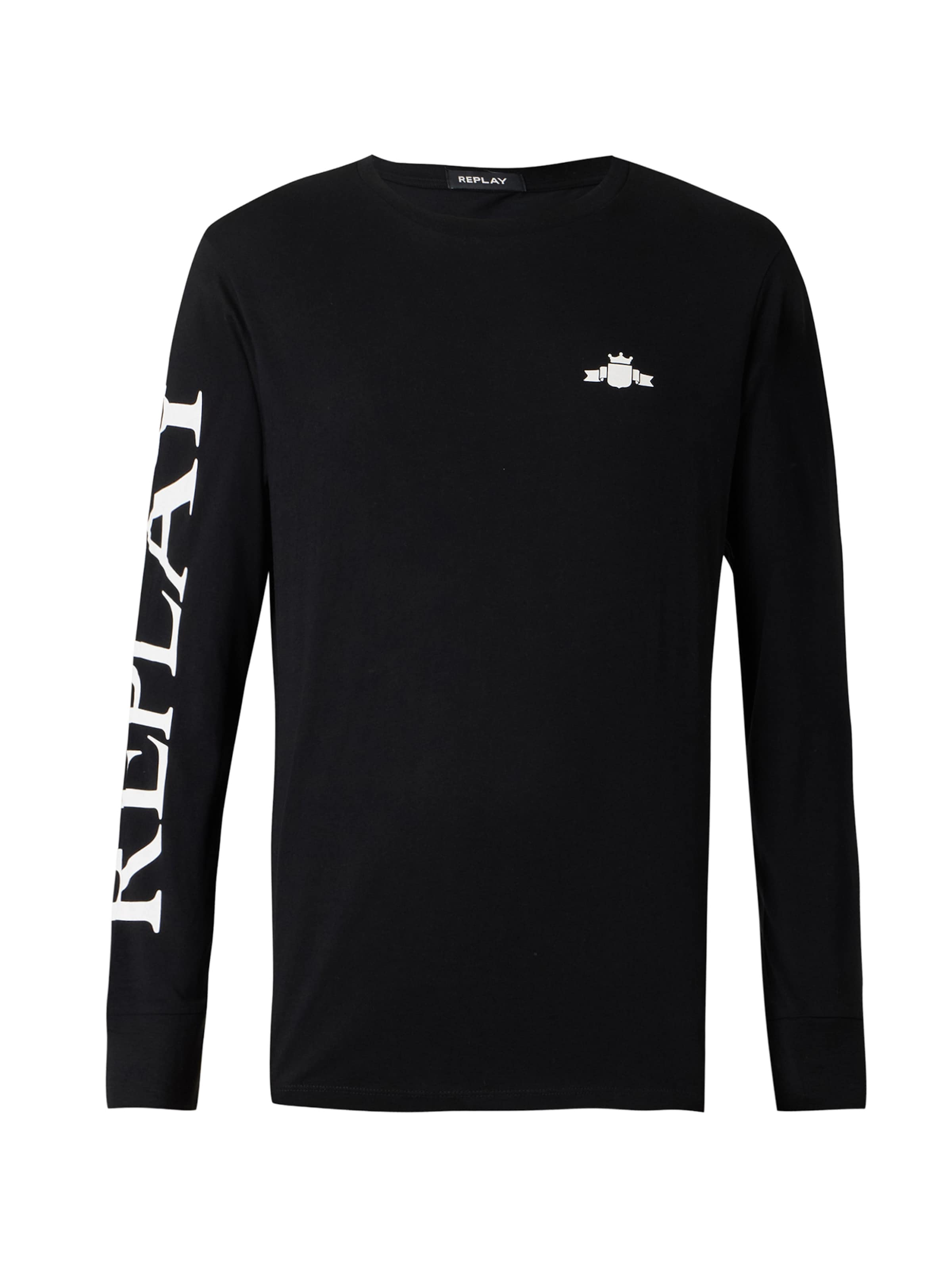 REPLAY Shirt in Black: front