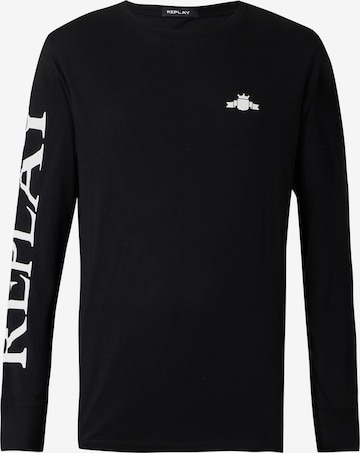 T-Shirt REPLAY en noir : devant