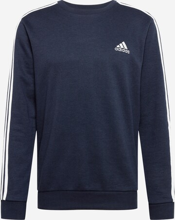 ADIDAS SPORTSWEAR Spordidressipluusid 'Essentials French Terry 3-Stripes', värv sinine: eest vaates