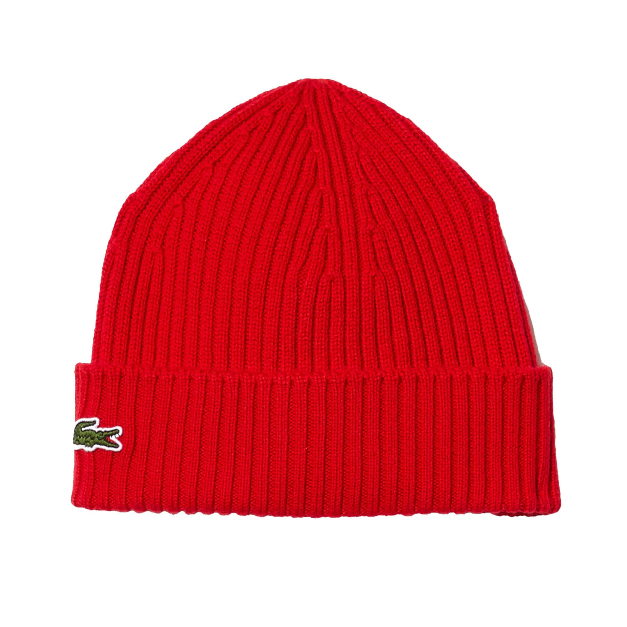 LACOSTE Beanie in Red: front