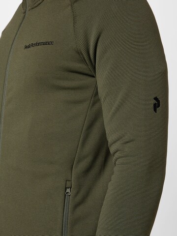 PEAK PERFORMANCE - Sudadera con cremallera deportiva en verde