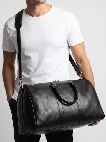 SID & VAIN Reisetasche 'XL Weekender FRANKLIN echt Leder'‌‌‌‌‌‌ in Schwarz
