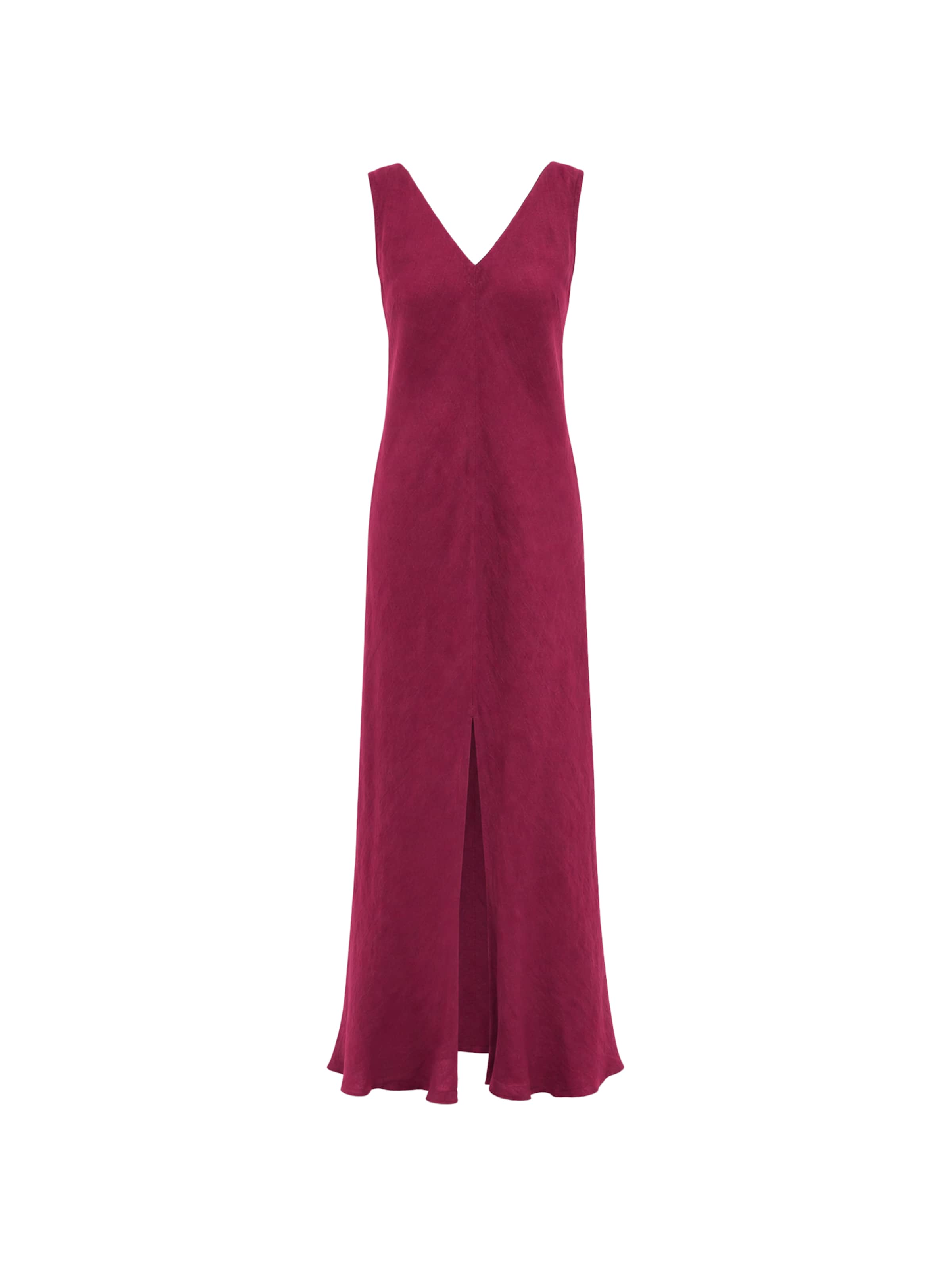 Abito 'Maxi Linen Dress with V Neck' in 34 Haris Cotton di colore bacca, Visualizzazione prodotti