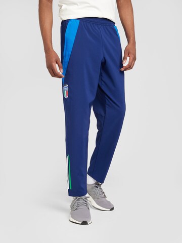 ADIDAS PERFORMANCE Regular Sportbroek 'Italy Tiro 24' in Blauw: voorkant