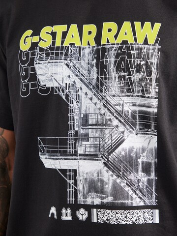 G-STAR Футболка 'Stairs' в Черный