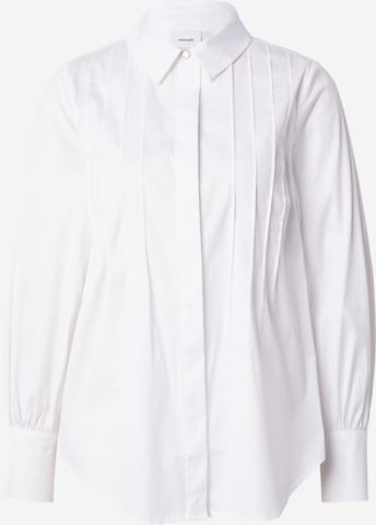 NÜMPH Блуза 'YVON' в бяло: отпред