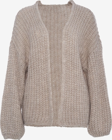 Decay Knit Cardigan in Beige: front