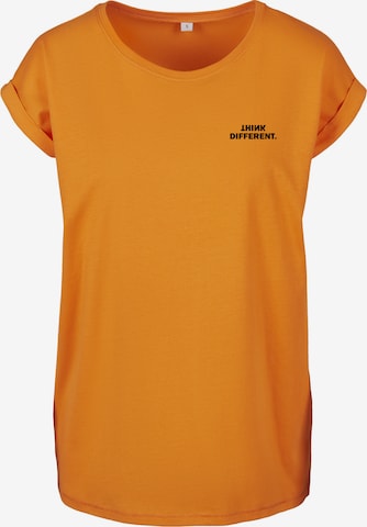 Urban Classics T-Shirt 'Think' in Orange: Vorderseite