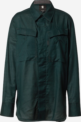 G-Star RAW Blouse 'Mysterious' in Groen: voorkant