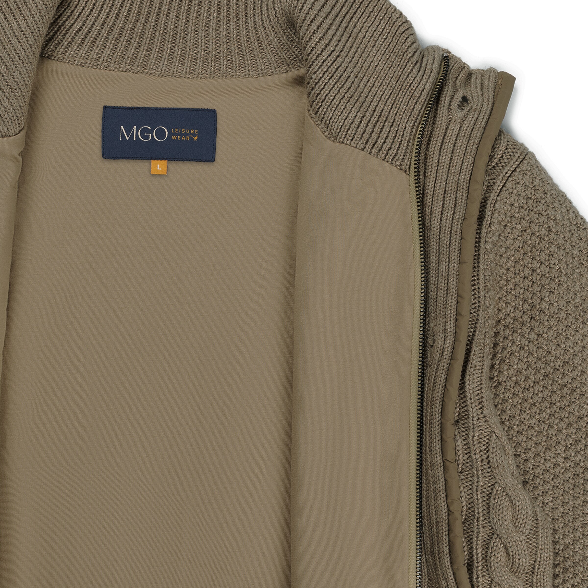 MGO Gebreid vest in Groen