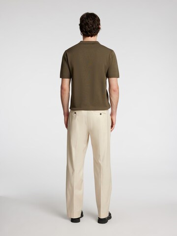 Regular Pantalon à plis SELECTED en beige