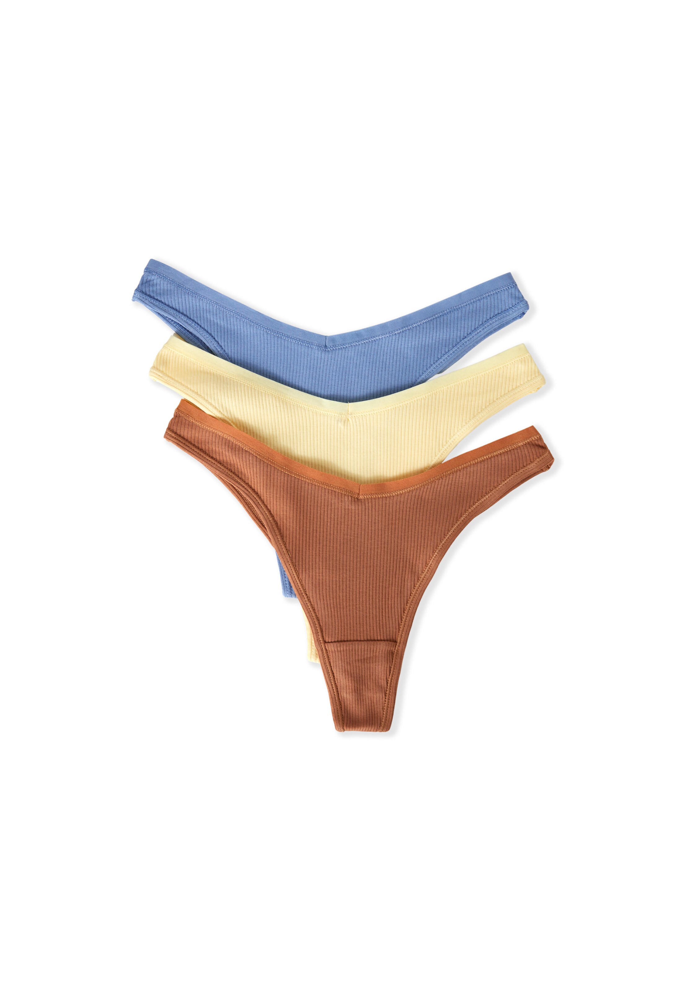 ETAM Thong 'John' in Beige: front
