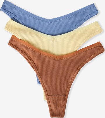 ETAM Thong 'John' in Beige: front