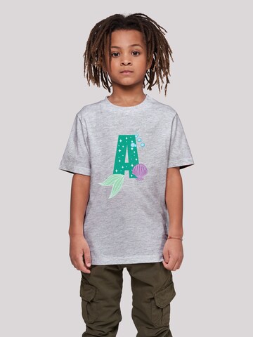T-Shirt 'Disney Alphabet A Is For Ariel' F4NT4STIC en gris : devant