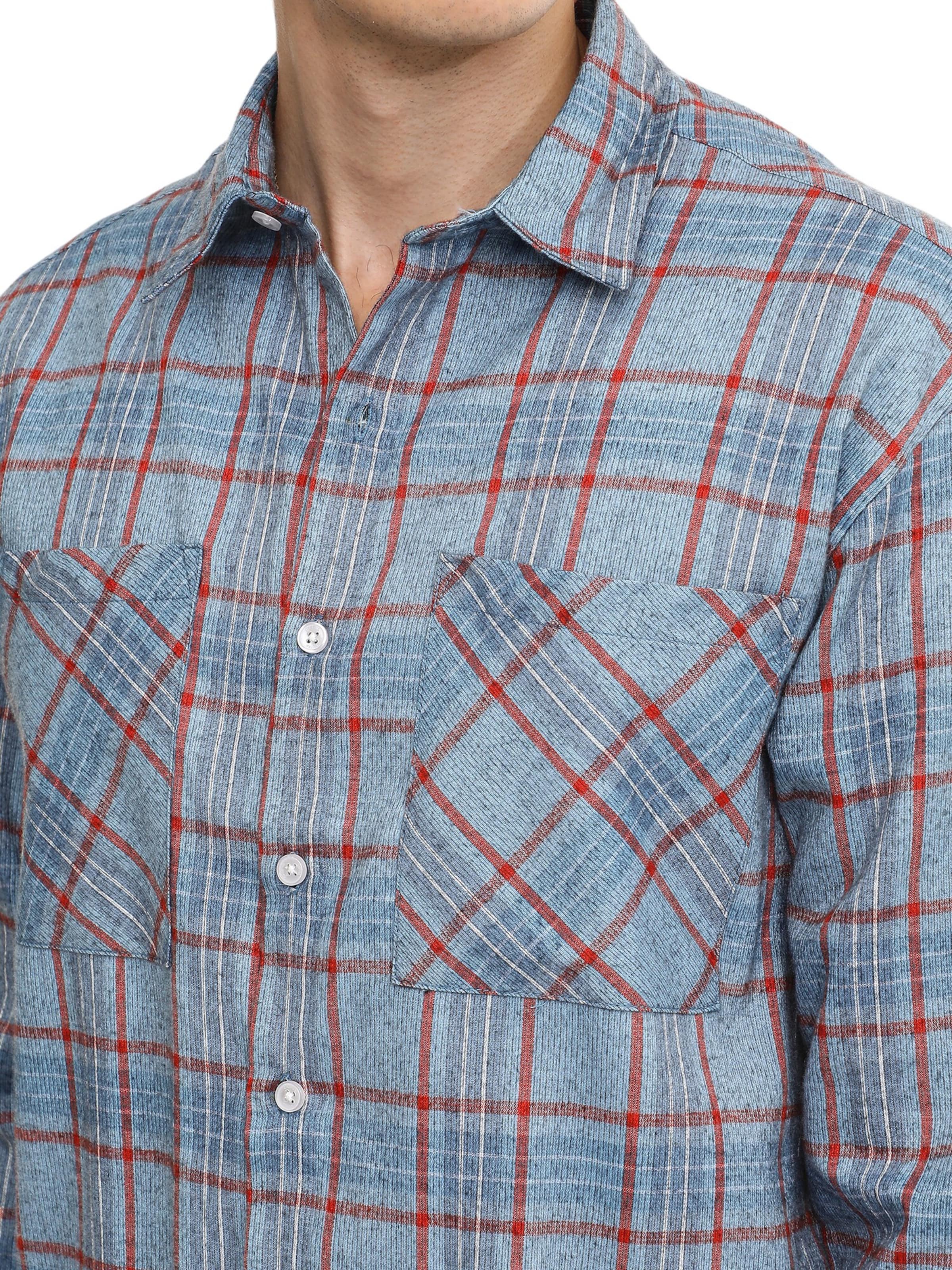 Fit confort Chemise 'Tawny' Campus Sutra en bleu