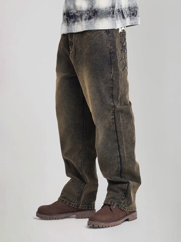 Ed Hardy Loosefit Jeans i brun