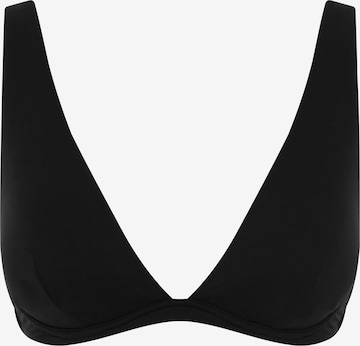 SEA LEVEL Triangle Bikini Top 'Longline Essentials' in Black: front