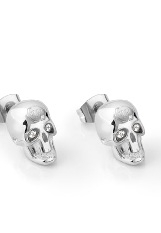 Boucles d'oreilles '3D SKULL' Philipp Plein Jewellery en argent