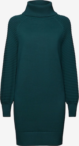 ESPRIT Knitted dress in Green: front