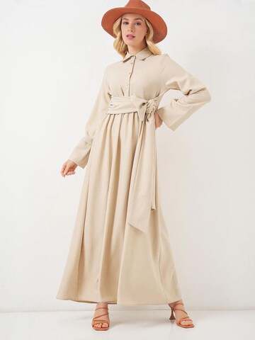 Bigdart Dress in Beige